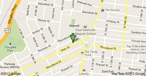 East Nashville Map - Nashville TN - East End Chiropractic